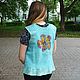 The vest is felted from Merino bilateral Russian style, Vests, Novomoskovsk,  Фото №1