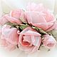 Order CLIPS: A sprig of soft pink roses in her hair. cbzybt. Livemaster. . Hairpins Фото №3