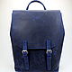 Leather backpack large, city backpack, men's backpack Wild backpack, Men\\\'s backpack, Dubna,  Фото №1