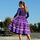Order Boho-skirt 'Magic purple'. PolMary. Livemaster. . Skirts Фото №3