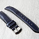 Watch band 20mm blue, Watch Straps, Moscow,  Фото №1