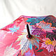 Umbrella with hand-painted 'Bright autumn' burgundy. Umbrellas. UmbrellaFineArt. My Livemaster. Фото №4