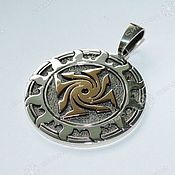 Русский стиль handmade. Livemaster - original item Garuda pendant in the Sun. Handmade.