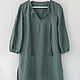 Linen tunic blouse in boho style. Blouses. etnoart (etnoart). Online shopping on My Livemaster.  Фото №2