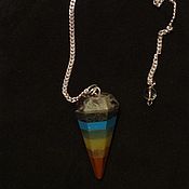 Фен-шуй и эзотерика handmade. Livemaster - original item Biolocation chakra pendulum (7 stones). Handmade.
