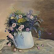 Картины и панно handmade. Livemaster - original item Oil painting on canvas Wildflowers. Handmade.