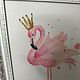  Cross stitch Royal Flamingo. Pictures. Embroidery by Alena. Интернет-магазин Ярмарка Мастеров.  Фото №2