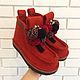 Order Boots red street 'the scarlet Letter' on the sole. Валенки DENISENKOBRAND - обувь с русской душой. Livemaster. . Felt boots Фото №3