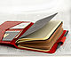 Order Leather notebook A6 with pockets and removable notebooks on an elastic band. Ptaho. Livemaster. . Notebooks Фото №3