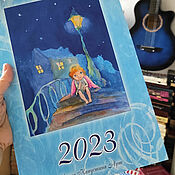 Канцелярские товары handmade. Livemaster - original item Calendar with angels 2023 Flip A4. Handmade.