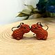 Заказать Серьги вязаные Капибара. Amigurumi-20. Ярмарка Мастеров. . Серьги классические Фото №3
