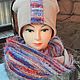 Заказать Conjunto de punto tridimensional 'Beige drakosha'. Olga Lado. Ярмарка Мастеров. . Headwear Sets Фото №3