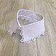  Collar with narrow lace / cotton, white, Collars, Moscow,  Фото №1
