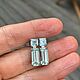Продано Серьги с натуральными аквамаринами 7.5 ct. Серьги классические. Елена. Ярмарка Мастеров.  Фото №6