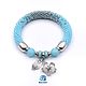 Браслет "Незабудка". Браслет из бусин. Blue Bird | Handmade Jewerly. Интернет-магазин Ярмарка Мастеров.  Фото №2