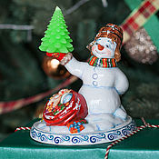 Дед Мороз и Снегурочка: Дед Мороз (простая роспись шубы)синий