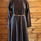 Одежда handmade. Livemaster - original item Everyday linen dress of ancient cut. Handmade.