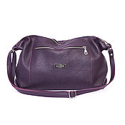 Сумки и аксессуары handmade. Livemaster - original item Purple Leather Crossbody Bag - Crossbody Bag Shoulder Bag. Handmade.