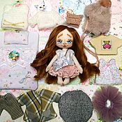 Doll game,interior,textile.doll with clothes, doll clothes