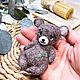 Мишутка Вербочка, Войлочная игрушка, Москва,  Фото №1