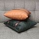 Декоративная подушка LEO COL. RUST, hand made. Подушки. VGM-shop (vgm-shop). Ярмарка Мастеров.  Фото №6