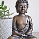 Figurine-Buddha candle holder concrete on a square stand. Figurines. Decor concrete Azov Garden. Online shopping on My Livemaster.  Фото №2