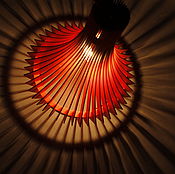 Wood lamp pine cone THORN