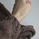 Order Brown jacket with buttons 'Truffle' Irish yarn. SolarisArtis. Livemaster. . Cardigans Фото №3