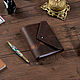 A notebook on a leather magnet. Notebook. KullikovCraft. My Livemaster. Фото №6