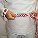 Woven belt with Slavic pattern 'Koniki' 1,7 meters. Belts and ribbons. KubanLad. My Livemaster. Фото №5