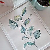 Картины и панно handmade. Livemaster - original item Paintings: botanical illustration - branch. Handmade.