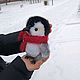 Пингвин в смешанной технике из искусственного меха. Мягкие игрушки. d_a_r42. Ярмарка Мастеров.  Фото №4