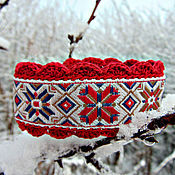 Русский стиль handmade. Livemaster - original item Bracelet from nettles on the tape Alatyr. A gift for any occasion!. Handmade.