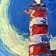 Заказать Oil painting 'Bright Lighthouse', framed. Zhanna Schepetova. Ярмарка Мастеров. . Pictures Фото №3