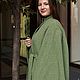 Jacket poncho overcoat fabric lining - light green. Coats. AVS -dressshop. Online shopping on My Livemaster.  Фото №2