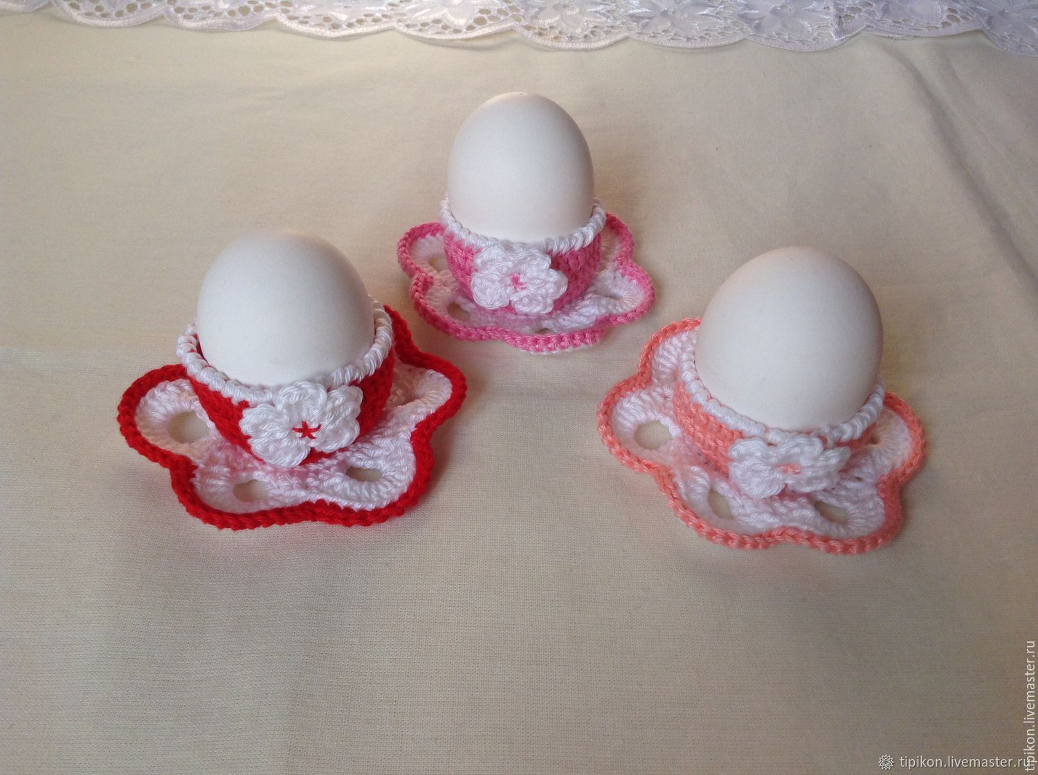 Подставка для пасхальных яиц вязаная, Пасха – купить на Ярмарке ...
