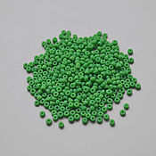 Материалы для творчества handmade. Livemaster - original item Vintage Japanese beads color Green matte, 12/0. Handmade.
