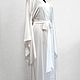 Satin silk robe, white satin robe, long satin robe. Negligee & Lingerie. Gorgeous. Online shopping on My Livemaster.  Фото №2