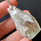 Украшения handmade. Livemaster - original item Prasiolite, crystal from Brazil, silver pendant. Handmade.