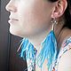 Tricolor feather earrings. Earrings. Svetlana Aivazova (asvstudio). Online shopping on My Livemaster.  Фото №2