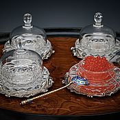 Посуда ручной работы. Ярмарка Мастеров - ручная работа Crystal Caviar bowls. Handmade.