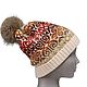 Шапка с жаккардовым узором. Шапки. Just Knitting. Ярмарка Мастеров.  Фото №6
