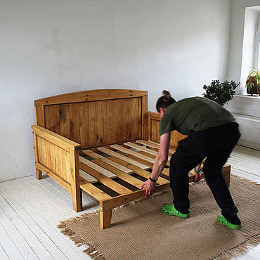 Раскладной диван из дерева — купить по цене руб. ◈ Интернет магазин Nixxa Design Москва Краснодар