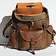 Handmade leather backpack. Brown. TARAKAN. Author's work. Backpacks. MAX GINGER. My Livemaster. Фото №6