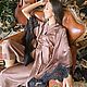 Пеньюар Премиальный "Капучино" короткий. Халаты. DRESSART Модный Дом Анны Ивановой (dressartcouture). Ярмарка Мастеров.  Фото №5