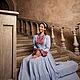  blue floor-length dress Secret of the heart. Dresses. Дизайнерские платья Valensia Atelier. My Livemaster. Фото №6