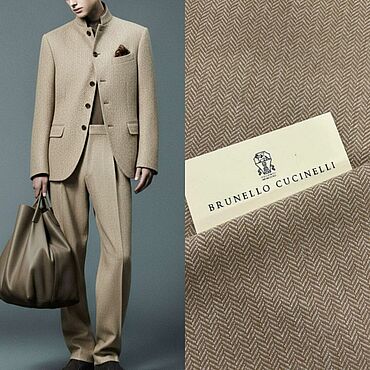 Костюмная шерсть с кашемиром Brunello Cucinelli в 2-х цветах. You.ra tkani. Материалы для творчества ручной работы - Ярмарка Мастеров Материалы для творчества ручной работы. Ярмарка Мастеров - ручная работа Костюмная шерсть с кашемиром Brunello Cucinelli в 2-х цветах. Handmade.