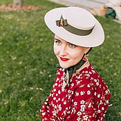 Шляпка из шерсти с вуалью в стиле 50-х. Family hats