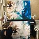 Painting in a modern interior with a peony. Delicate abstract peony. Pictures. Zabaikalie. My Livemaster. Фото №6