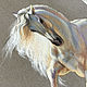 Картина миниатюра Белая лошадь андалузской породы. Картины. Екатерина Стяжкина. Ярмарка Мастеров.  Фото №5